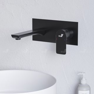 Встраиваемый смеситель для раковины RGW Shower Panels SP-46B чёрный 51140546-04